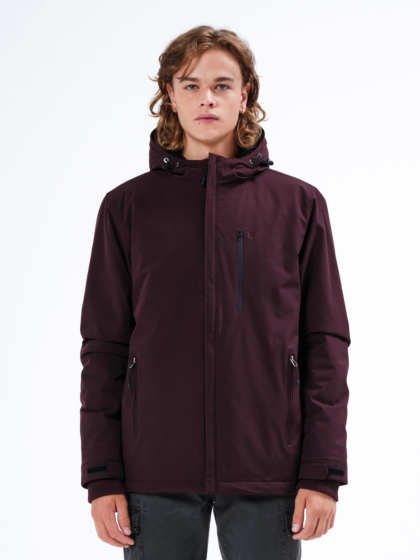 JACKET WITH SHERPA LINED HOOD