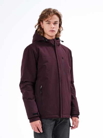 JACKET WITH SHERPA LINED HOOD