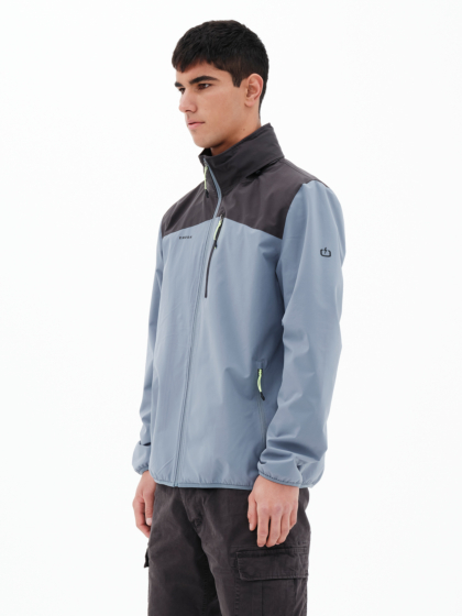 EMERSON MEN'S LIGHTWEIGHT JACKET WITH ROLL-IN HOOD
