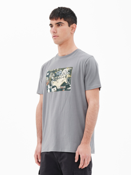 EMERSON MUSIC COLLAGE GRAPHIC MEN'S SHORT SLEEVE T-SHIRT