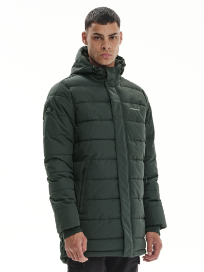 EMERSON MEN’S LONG PUFFER JACKET WITH HOOD
