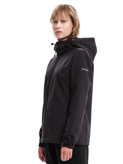 EMERSON WOMEN’S BONDED JACKET WITH REMOVABLE HOOD