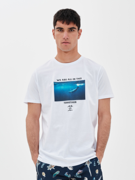 EMERSON "WE ARE ALL IN THIS TOGETHER" ΑΝΔΡΙΚΟ ΚΟΝΤΟΜΑΝΙΚΟ T-SHIRT