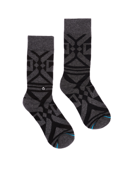 GEOMETRICAL PATTERN CREW SOCKS