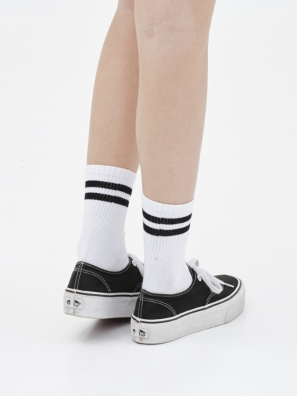 DOUBLE-STRIPE ΚΑΛΤΣΕΣ ΜΕΣΑΙΟΥ ΥΨΟΥΣ