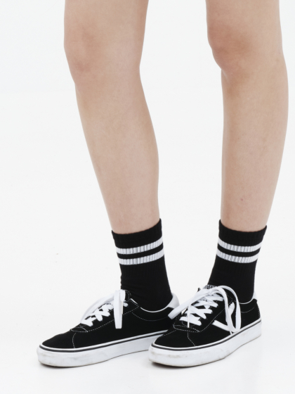 EMERSON DOUBLE-STRIPE CREW SOCKS