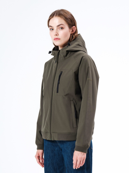 EMERSON RAGLAN HOODED BOMBER JACKET