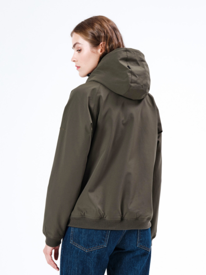 EMERSON RAGLAN HOODED BOMBER JACKET