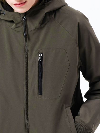 EMERSON RAGLAN HOODED BOMBER JACKET