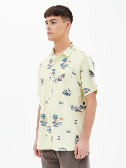 EMERSON MEN'S TROPICAL SHORT SLEEVE STRETCH SHIRT