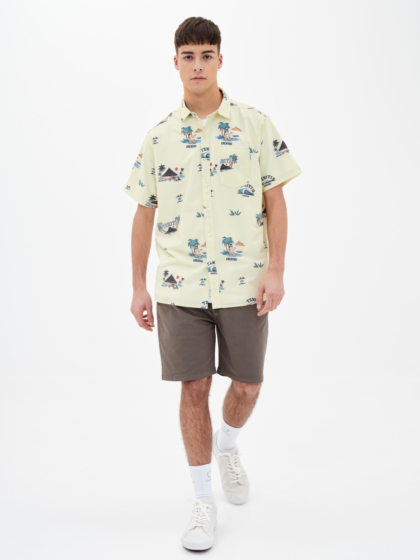 EMERSON MEN'S TROPICAL SHORT SLEEVE STRETCH SHIRT