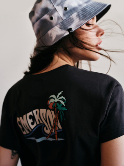 EMERSON TIE DYE REVERSIBLE BUCKET HAT