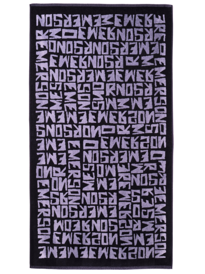 EMERSON LOGO PATTERN BEACH TOWEL 86cm X 160cm