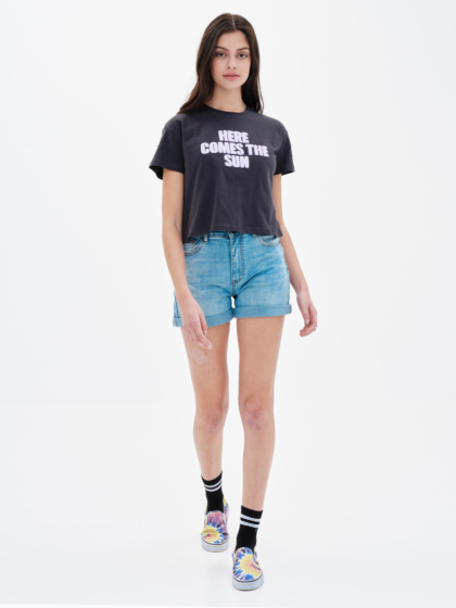 EMERSON ΓΥΝΑΙΚΕΙΟ ΕΛΑΣΤΙΚΟ DENIM ΣΟΡΤΣ 