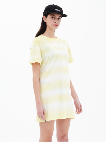 EMERSON TIE DYE SHORT SLEEVE SINGLE JERSEY DRESS