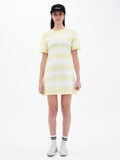 EMERSON TIE DYE SHORT SLEEVE SINGLE JERSEY DRESS