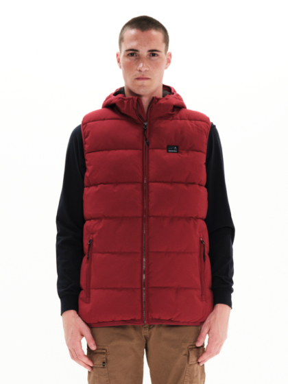 EMERSON MEN'S HOODED PUFFER VEST JACKET