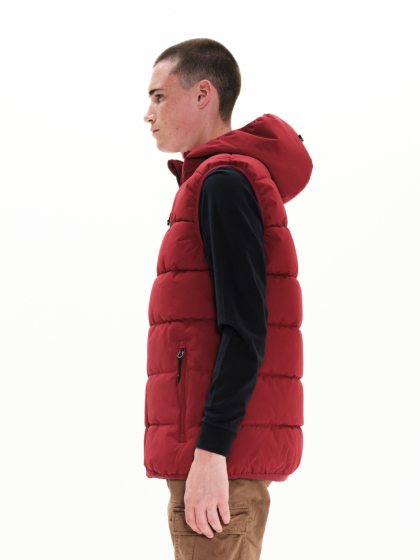 EMERSON MEN'S HOODED PUFFER VEST JACKET
