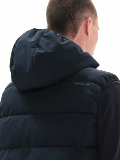 EMERSON MEN'S HOODED PUFFER VEST JACKET