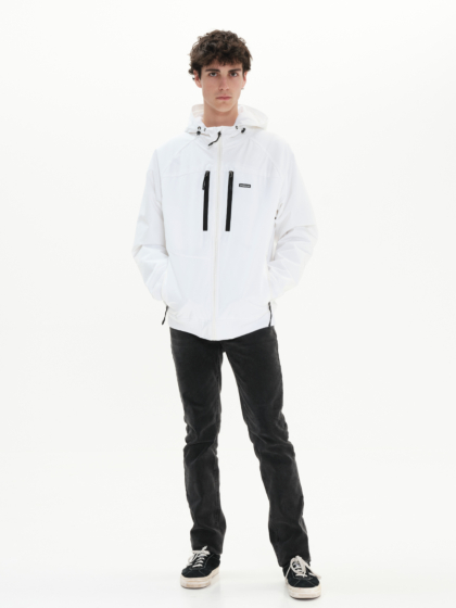 EMERSON MEN'S HOODED RAGLAN BOMBER JACKET
