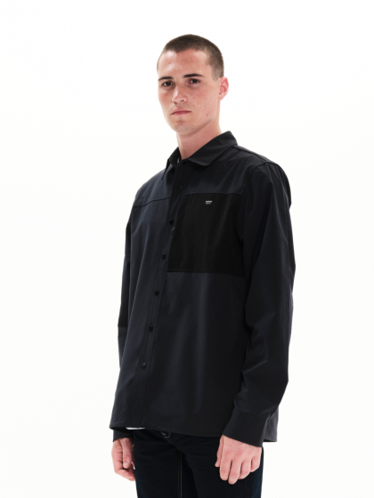 EMERSON MEN'S ZIP POCKET STRETCH SHIRT