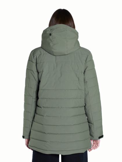 EMERSON WOMEN'S HOODED LONG PUFFER JACKET
