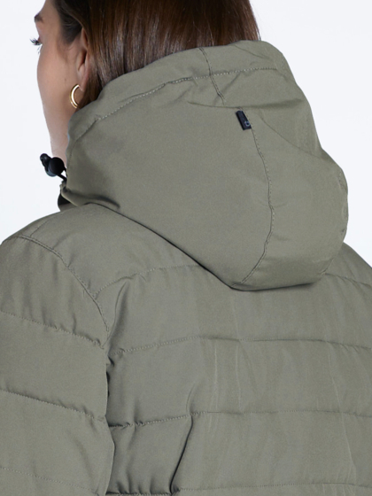 EMERSON WOMEN'S HOODED LONG PUFFER JACKET