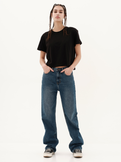 EMERSON ΓΥΝΑΙΚΕΙΟ ΜΟΝΟΧΡΩΜΟ CROP T-SHIRT