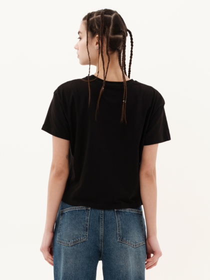 EMERSON ΓΥΝΑΙΚΕΙΟ ΜΟΝΟΧΡΩΜΟ CROP T-SHIRT
