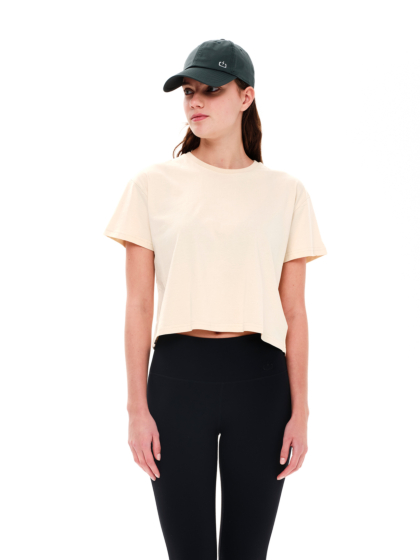 EMERSON ΓΥΝΑΙΚΕΙΟ ΜΟΝΟΧΡΩΜΟ CROP T-SHIRT