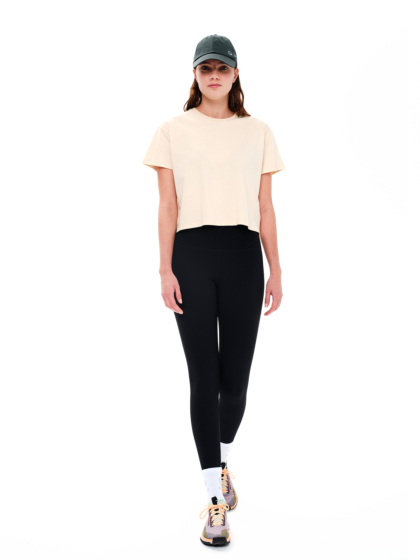 EMERSON ΓΥΝΑΙΚΕΙΟ ΜΟΝΟΧΡΩΜΟ CROP T-SHIRT