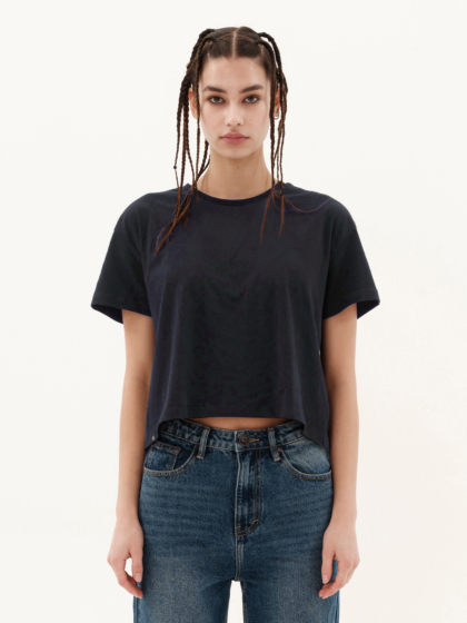 EMERSON ΓΥΝΑΙΚΕΙΟ ΜΟΝΟΧΡΩΜΟ CROP T-SHIRT