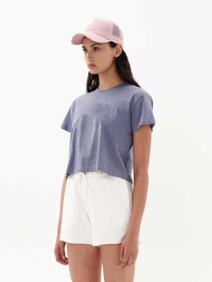EMERSON ΓΥΝΑΙΚΕΙΟ ΜΟΝΟΧΡΩΜΟ CROP T-SHIRT