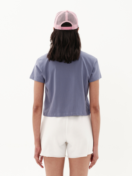 EMERSON ΓΥΝΑΙΚΕΙΟ ΜΟΝΟΧΡΩΜΟ CROP T-SHIRT