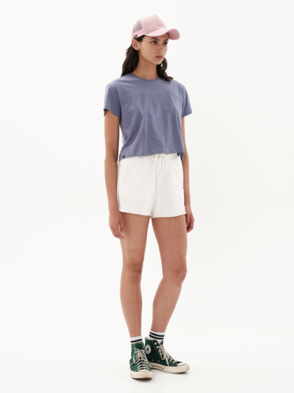 EMERSON ΓΥΝΑΙΚΕΙΟ ΜΟΝΟΧΡΩΜΟ CROP T-SHIRT