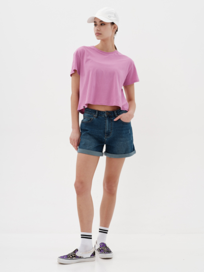 EMERSON SOLID WOMEN’S CROP T-SHIRT
