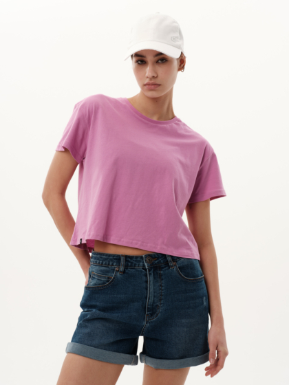 EMERSON SOLID WOMEN’S CROP T-SHIRT