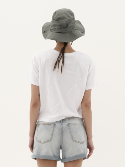 EMERSON ΓΥΝΑΙΚΕΙΟ ΜΟΝΟΧΡΩΜΟ CROP T-SHIRT