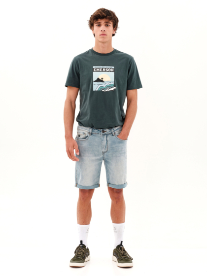 EMERSON MEN’S STRETCH DENIM SHORTS