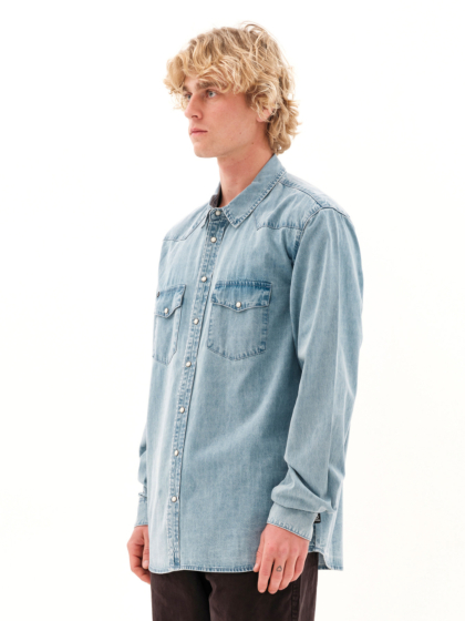 EMERSON ΑΝΔΡΙΚΟ ΜΑΚΡΥΜΑΝΙΚΟ DENIM ΠΟΥΚΑΜΙΣΟ