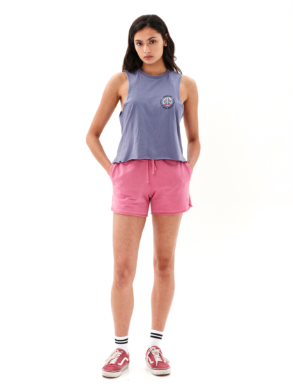 EMERSON WOMEN'S CUT OFF ATHLETIC SWEAT SHORTS WITH SIDE CUTS