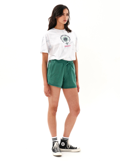EMERSON WOMEN'S CUT OFF ATHLETIC SWEAT SHORTS WITH SIDE CUTS