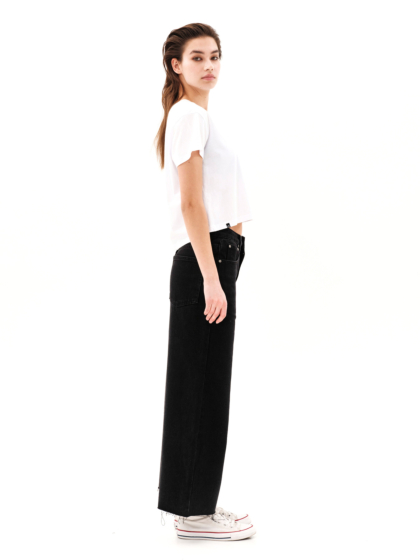 EMERSON WOMEN’S FRAYED DENIM PANTS