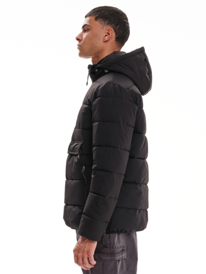 EMERSON MEN’S PUFFER JACKET WITH REMOVABLE HOOD