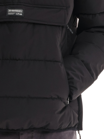 EMERSON MEN’S PUFFER JACKET WITH REMOVABLE HOOD
