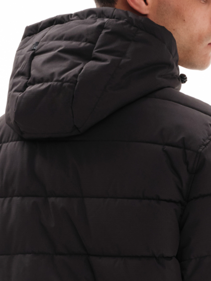 EMERSON MEN’S LONG PUFFER JACKET WITH HOOD