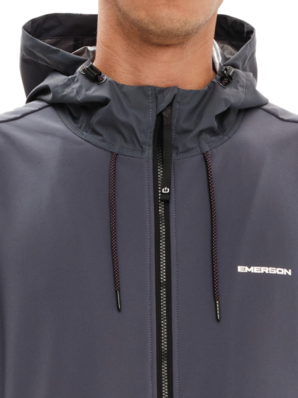 EMERSON MEN’S HOODED BONDED JACKET