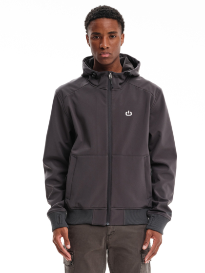 EMERSON MEN’S HOODED BONDED BOMBER JACKET