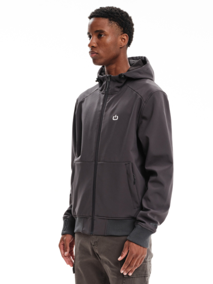 EMERSON MEN’S HOODED BONDED BOMBER JACKET