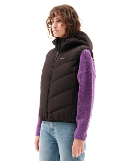 EMERSON WOMEN’S HOODED PUFFER VEST JACKET